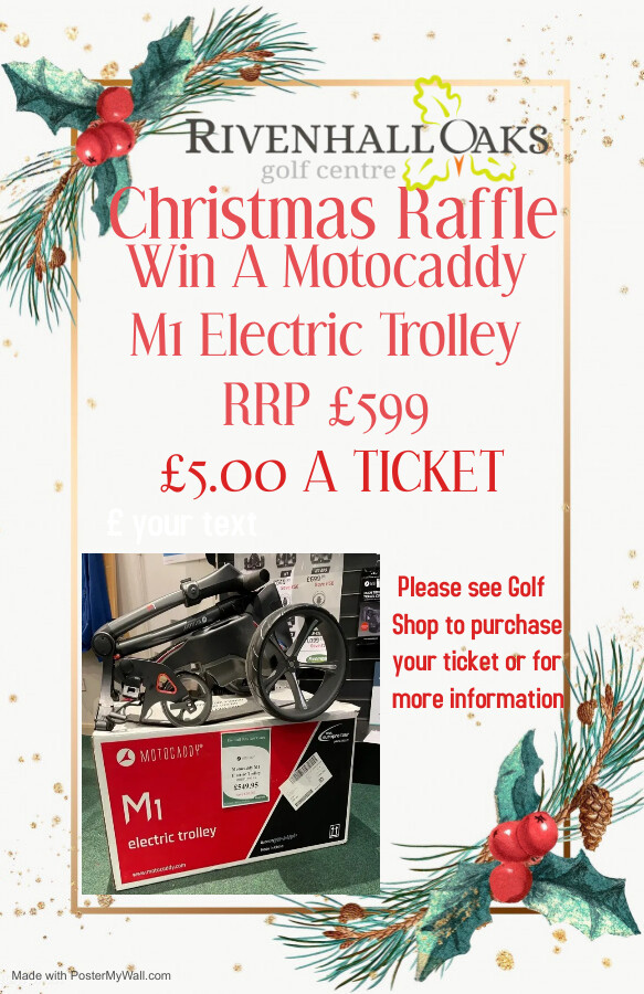 Christmas Prize Draw - WIN a £600 Motocaddy Trolley
