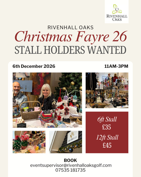 Stall Holders Wanted - Christmas Fayre 2026