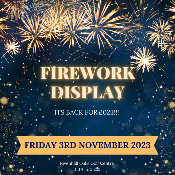 Fireworks Night Fri 3rd November 2023 