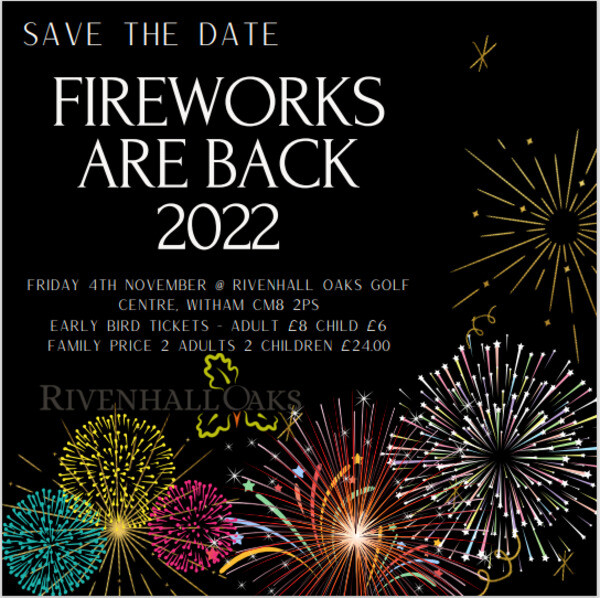 Fireworks Night Fri 4th Nov 2022