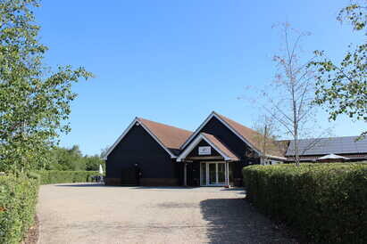 Oaks Pavilion corporate event layout at Rivenhall Oaks